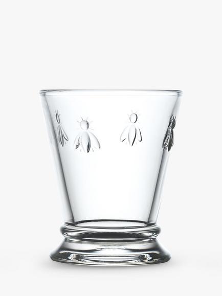 La Rochère Abeille Bee Mini Glass Tumblers, Set of 6, 190ml, Clear, Clear