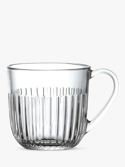 La Rochère Ouessant Small Glass Mug, Set of 6, 250ml, Clear, Clear