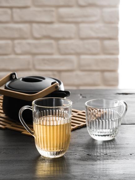La Rochère Ouessant Small Glass Mug, Set of 6, 250ml, Clear - view 2, Clear