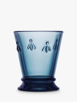 La Rochère Abeille Bee Glass Tumblers, Set of 6, 260ml, Blue
