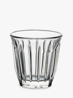 La Rochère Zinc Espresso Glass Tumbler, Set of 6, 100ml, Clear, Clear
