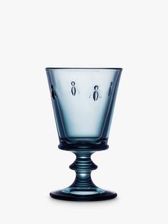 La Rochère Abeille Bee Stemmed Wine Glass, Set of 6, 240ml, Blue