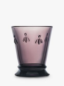 La Rochère Abeille Bee Glass Tumblers, Set of 6, 260ml, Purple