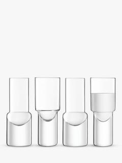 LSA International Vodka Shot Glass, Set of 4, 50ml, Clear