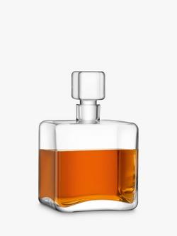 LSA International Cask Whisky Square Decanter, 1L, Clear - view 2, Clear