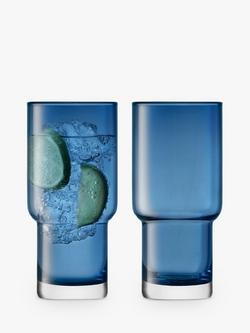 LSA International Utility Highball Glass, Set of 2, 390ml, Sapphire