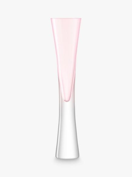 LSA International Moya 6 Glass Flutes & Champagne Bucket Serving Set, Blush - view 2, Blush