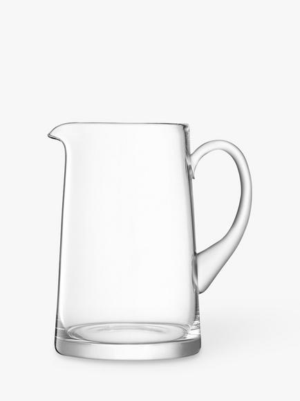 LSA International Bar Collection Tapered Glass Jug, 1.7L, Clear, Clear