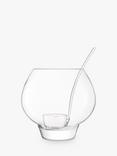 LSA International Rum Punch Bowl & 6 Balloon Glass Tumblers Gift Set, Clear