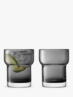 LSA International Utility Tumbler Glass, Set of 2, 300ml, Slate