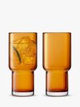 LSA International Utility Highball Glass, Set of 2, 390ml, Amber