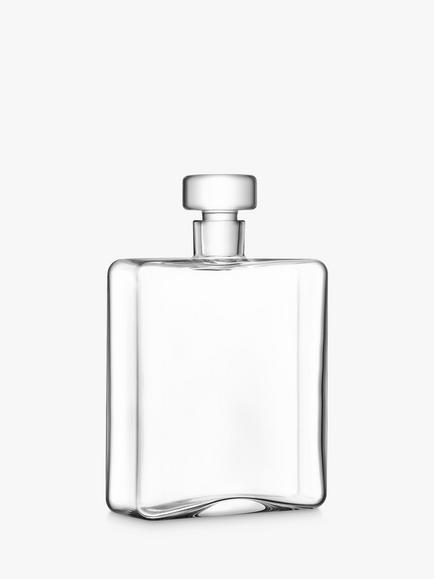LSA International Cask Whisky Oblong Decanter, 1L, Clear, Clear