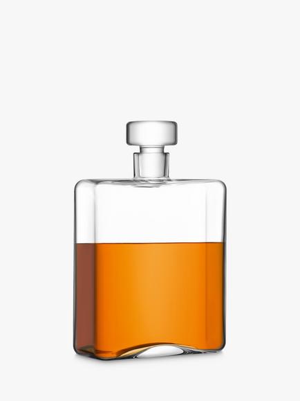 LSA International Cask Whisky Oblong Decanter, 1L, Clear - view 2, Clear