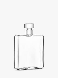 LSA International Cask Whisky 1L Oblong Decanter & 2 Tumblers Gift Set, Clear - view 2, Clear