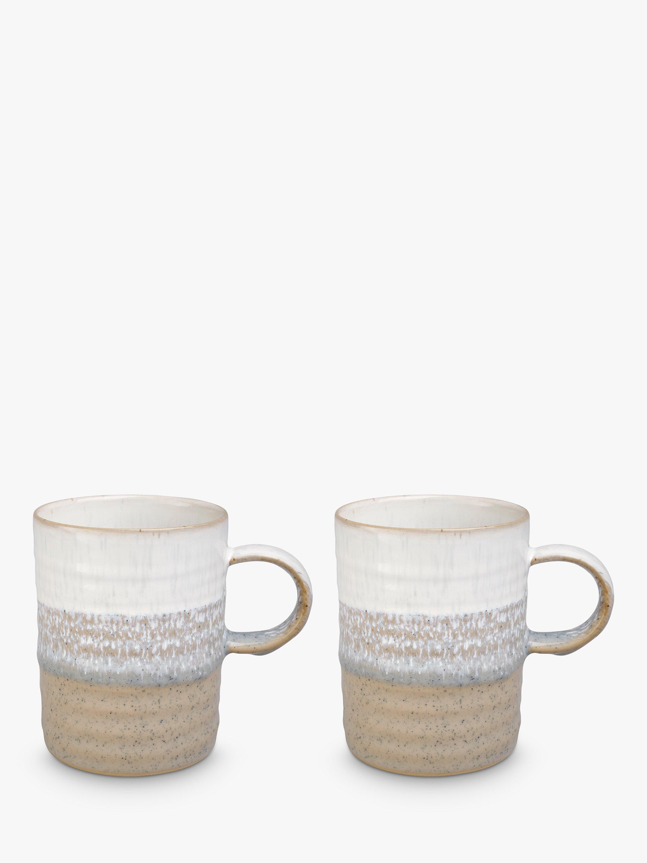 Denby Kiln Stoneware Mugs Set of 2 410ml Natural