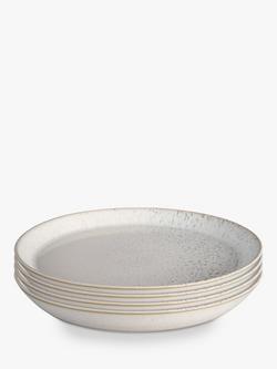 Denby Kiln Stoneware Dinner Plate, Set of 4, 26cm, Natural, Natural