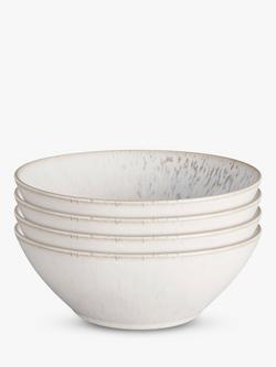 Denby Kiln Stoneware Cereal Bowl, Set of 4, 16.5cm, Natural, Natural