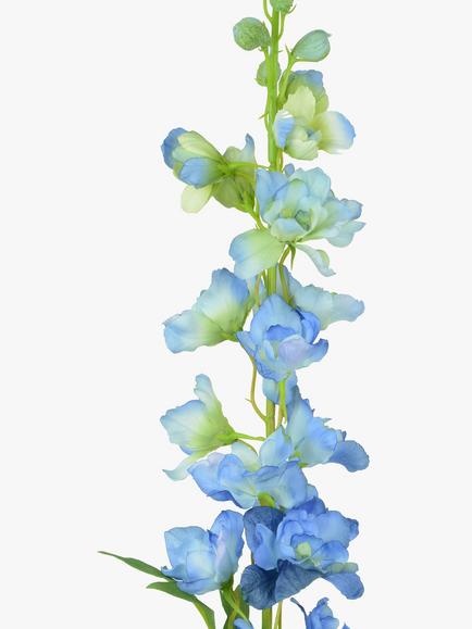 Floralsilk Artificial Delphinium Spray, Blue - view 2, Blue