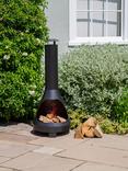 LG Outdoor Casa Mia Alto Chiminea Firepit, Matt Black