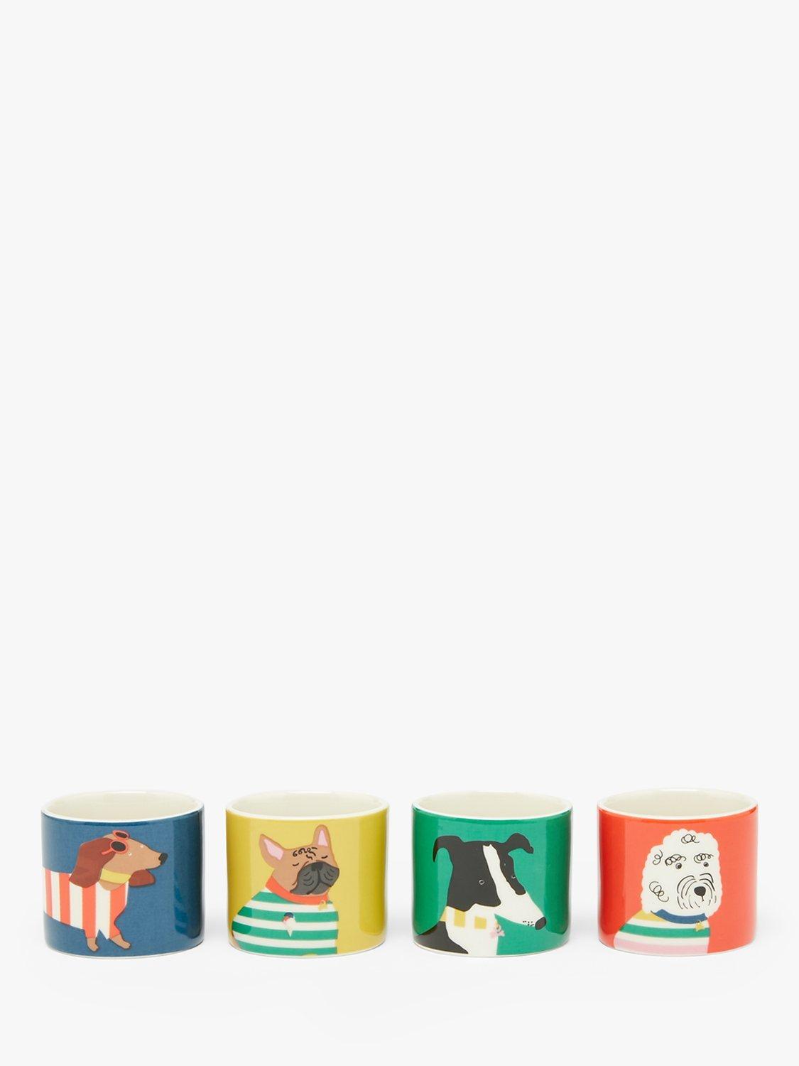 Joules Dog Fine China Egg Cups, Set of 4, Assorted