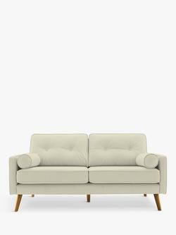 G Plan Vintage The Sixty Five Medium 2 Seater Leather Sofa, Cambridge Chalk