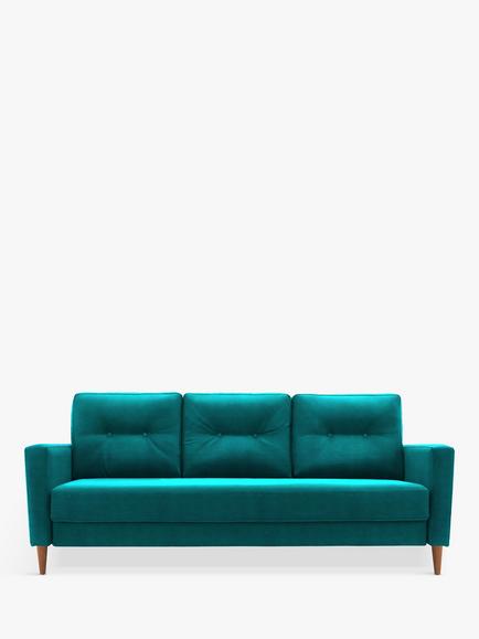 G Plan Vintage The Fifty Four Large 3 Seater Sofa Bed, Easy Clean Plush Mallard
