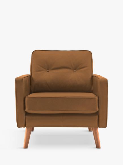 G Plan Vintage The Sixty Five Leather Armchair, Cambridge Tan