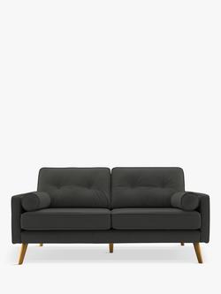 G Plan Vintage The Sixty Five Medium 2 Seater Leather Sofa, Cambridge Slate