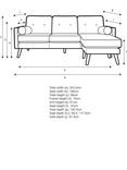 G Plan Vintage The Sixty Five RHF Large 3 Seater Chaise End Leather Sofa