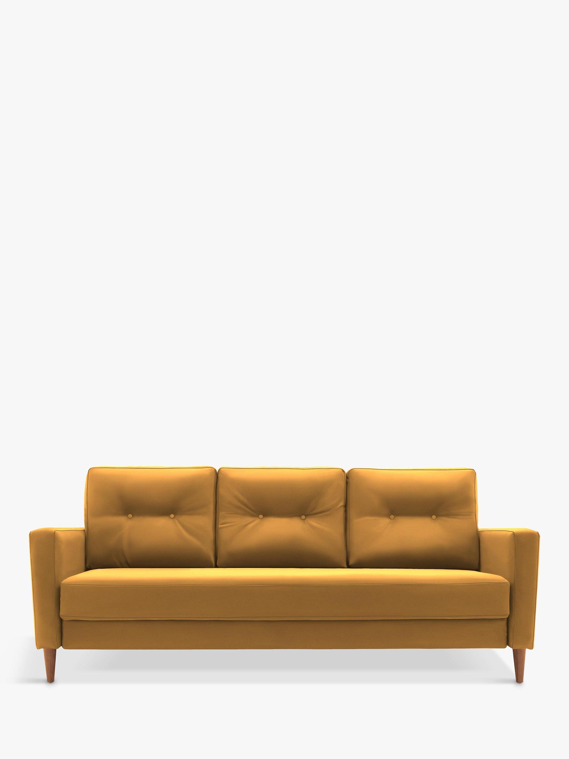 The Fifty Four Range, G Plan Vintage The Fifty Four Large 3 Seater Sofa Bed, Plush Turmeric