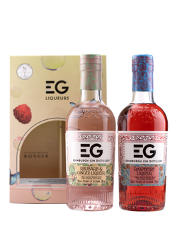 Edinburgh Gin Rhubarb & Ginger Liqueur and Raspberry Liqueur Set, 2x 20cl - view 2, Multi
