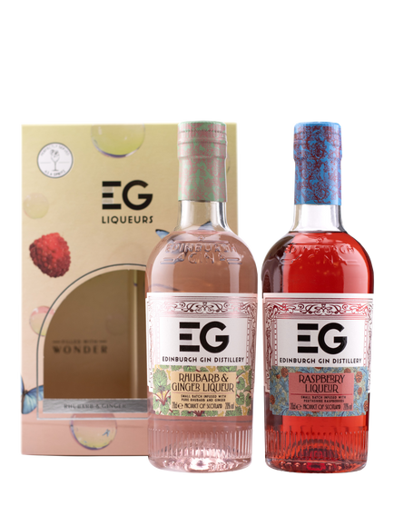 Edinburgh Gin Rhubarb & Ginger Liqueur and Raspberry Liqueur Set, 2x 20cl - view 2, Multi