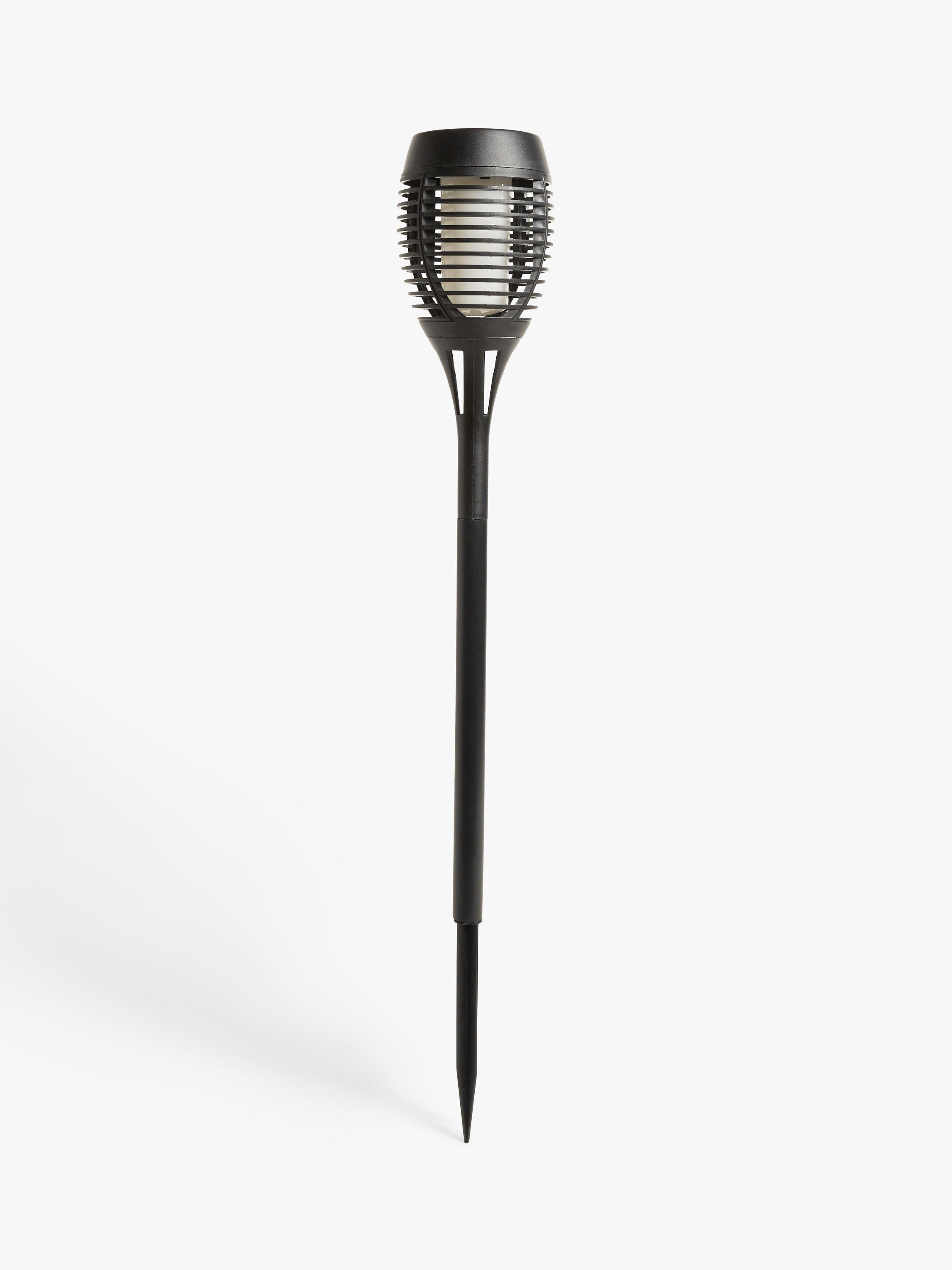 John Lewis Extra Large Flame LED Outdoor Stake Light, Black