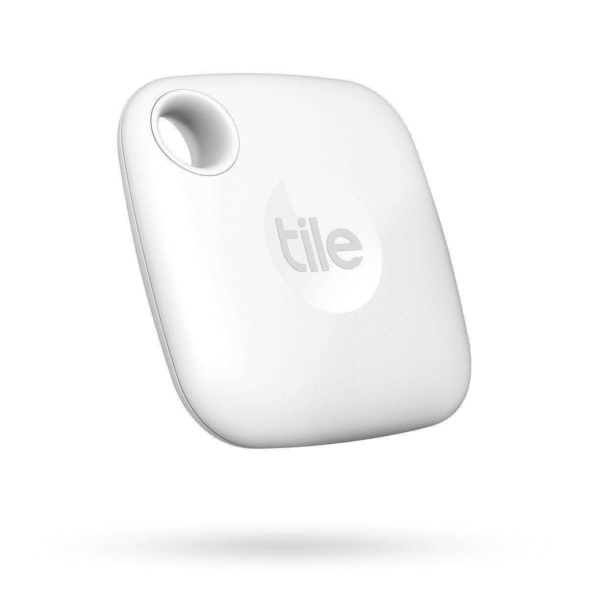Tile Mate (2022) Bluetooth Item Finder, 1 Pack, White