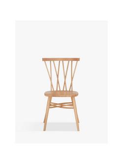 ercol for John Lewis Shalstone Dining Chair, Oak - view 2, Oak