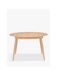 ercol for John Lewis Shalstone 4-6 Seater Extending Round Dining Table, Oak