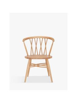 ercol for John Lewis Shalstone Dining Armchair, Oak - view 2, Oak