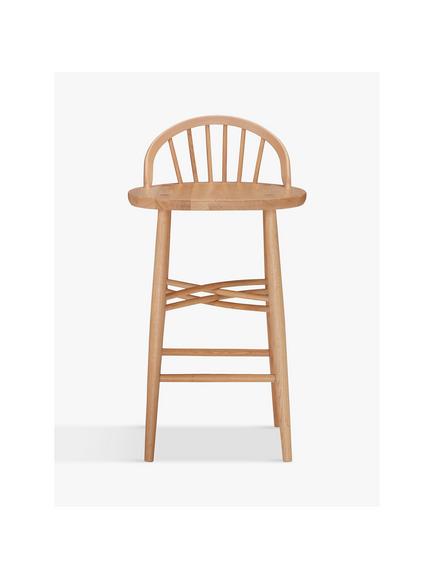 ercol for John Lewis Shalstone Bar Stool, Oak - view 2, Oak