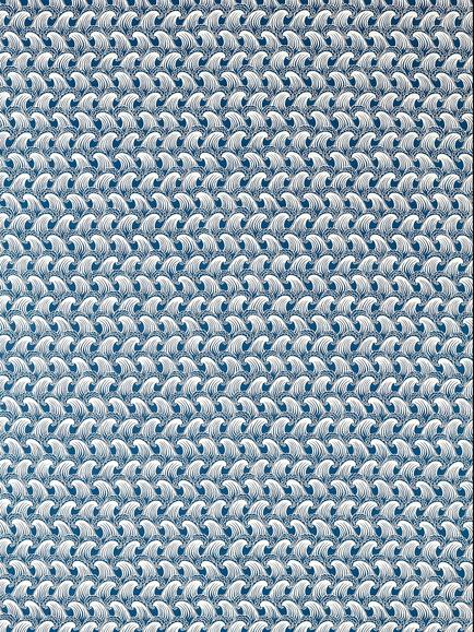Scion Ride the Wave Furnishing Fabric, Denim, Denim