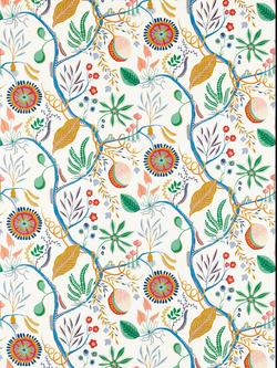 Scion Jackfruit and the Beanstalk Furnishing Fabric, Popsicle