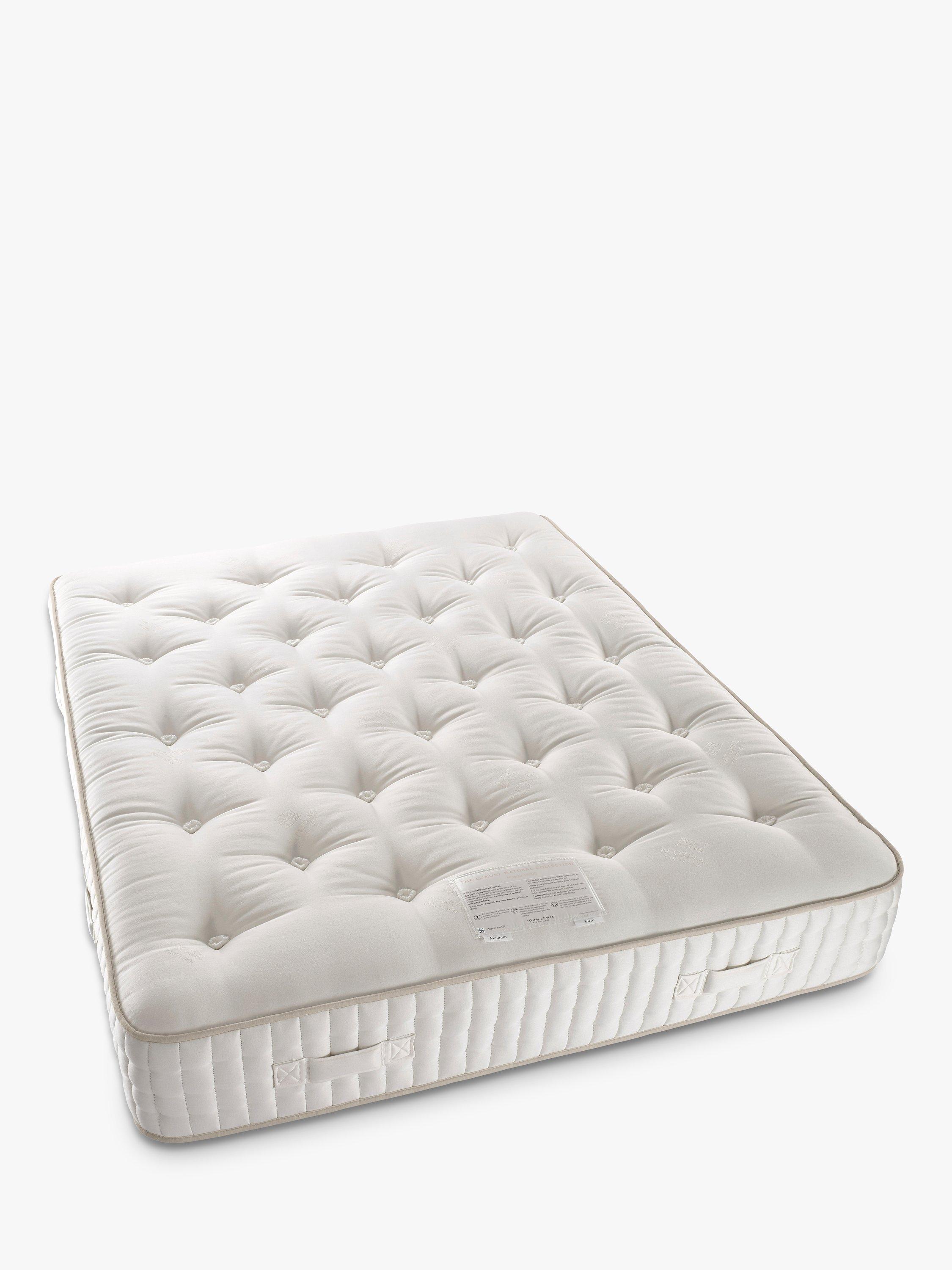 John Lewis Luxury Natural Collection Mohair 14000, Small Double, Regular Tension Pocket Spring Mattress