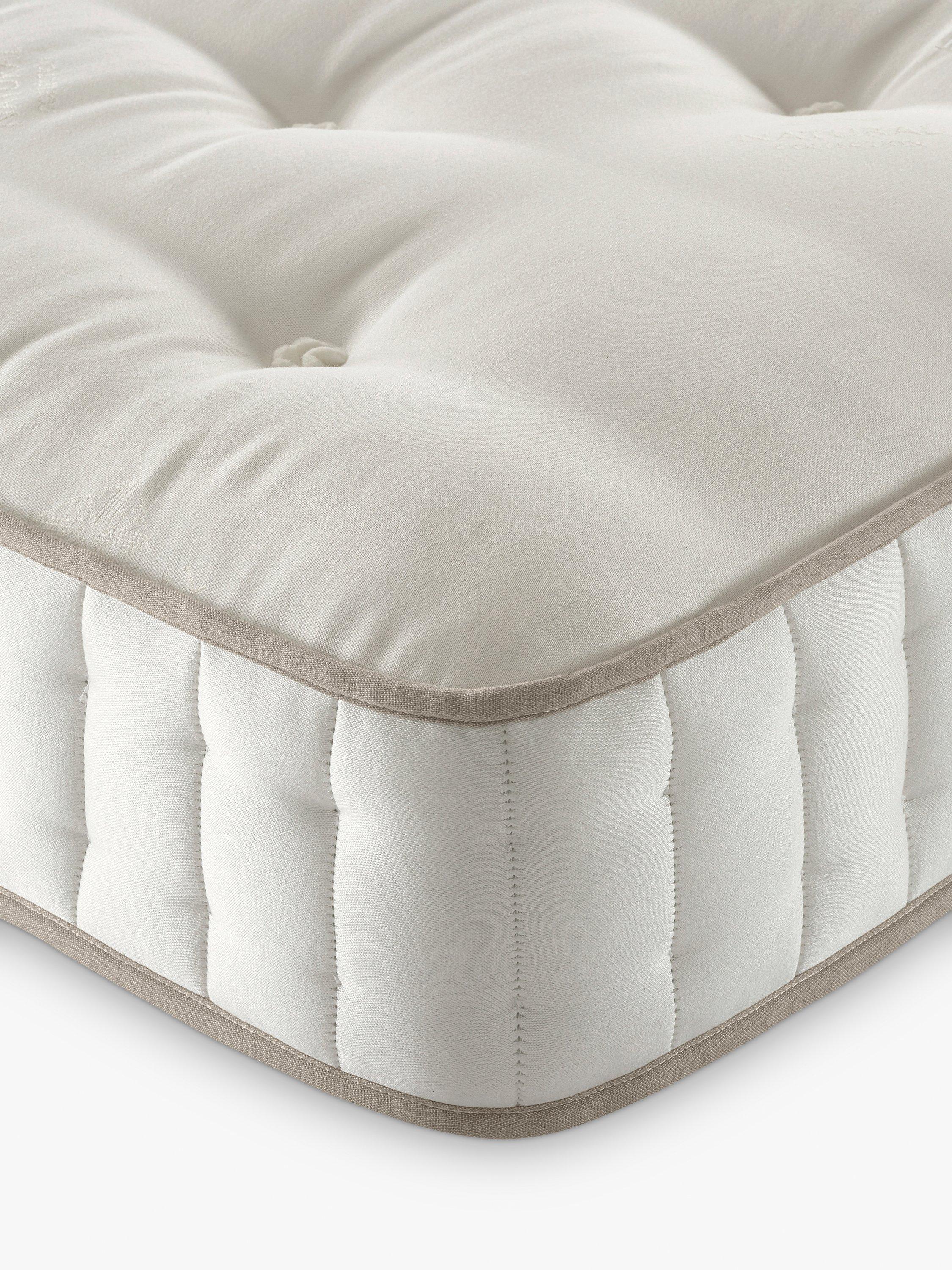 John Lewis Luxury Natural Collection British Wool 8750, King Size, Firm Tension Pocket Spring Zip Link Mattress