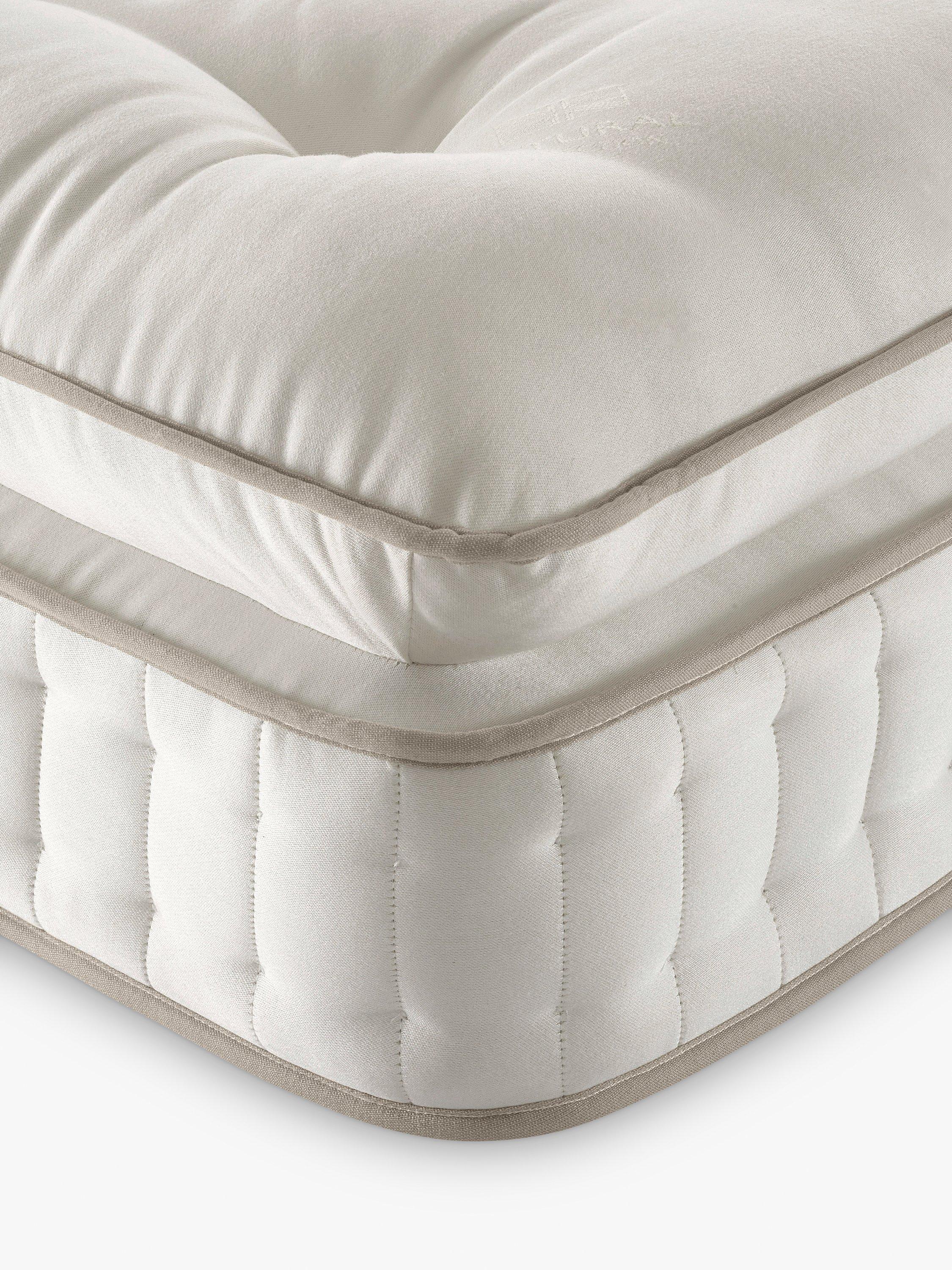 John Lewis Luxury Natural Collection Egyptian Cotton Pillowtop 4250, King Size, Firmer Tension Pocket Spring Zip Link Mattress