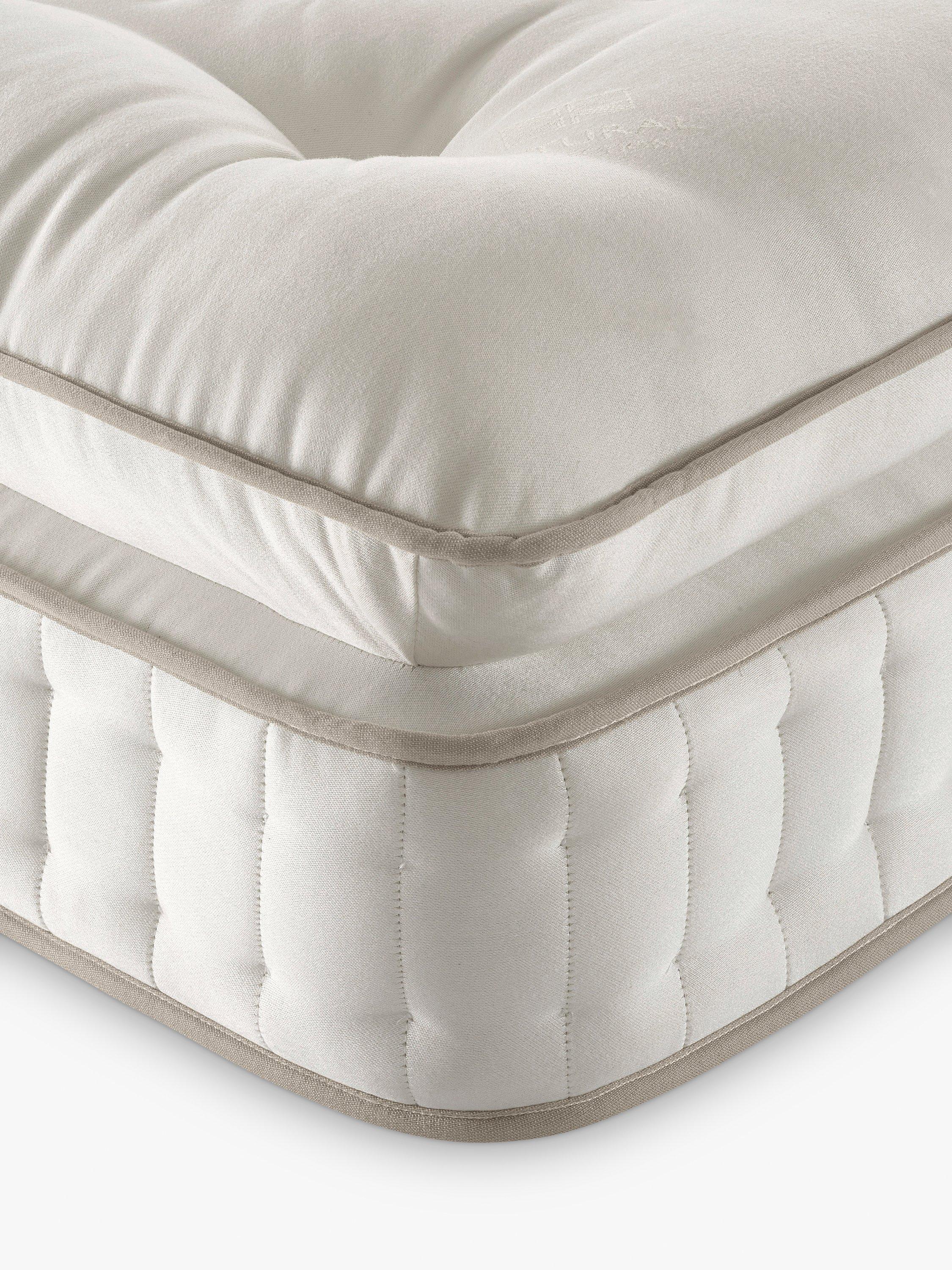 John Lewis Luxury Natural Collection Egyptian Cotton Pillowtop 4250, King Size, Regular Tension Pocket Spring Zip Link Mattress