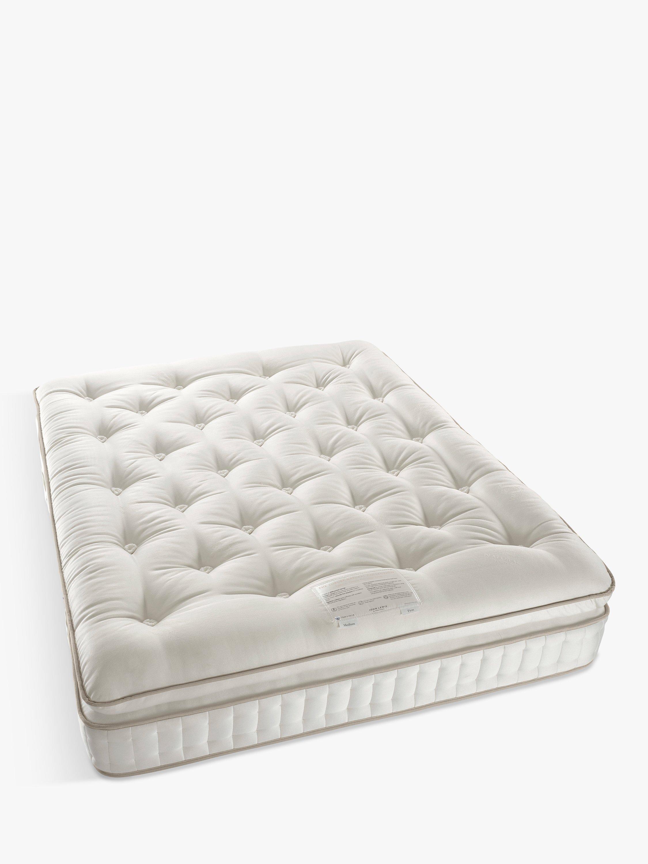 John Lewis Luxury Natural Collection Egyptian Cotton Pillowtop 4250, King Size, Firmer Tension Pocket Spring Mattress