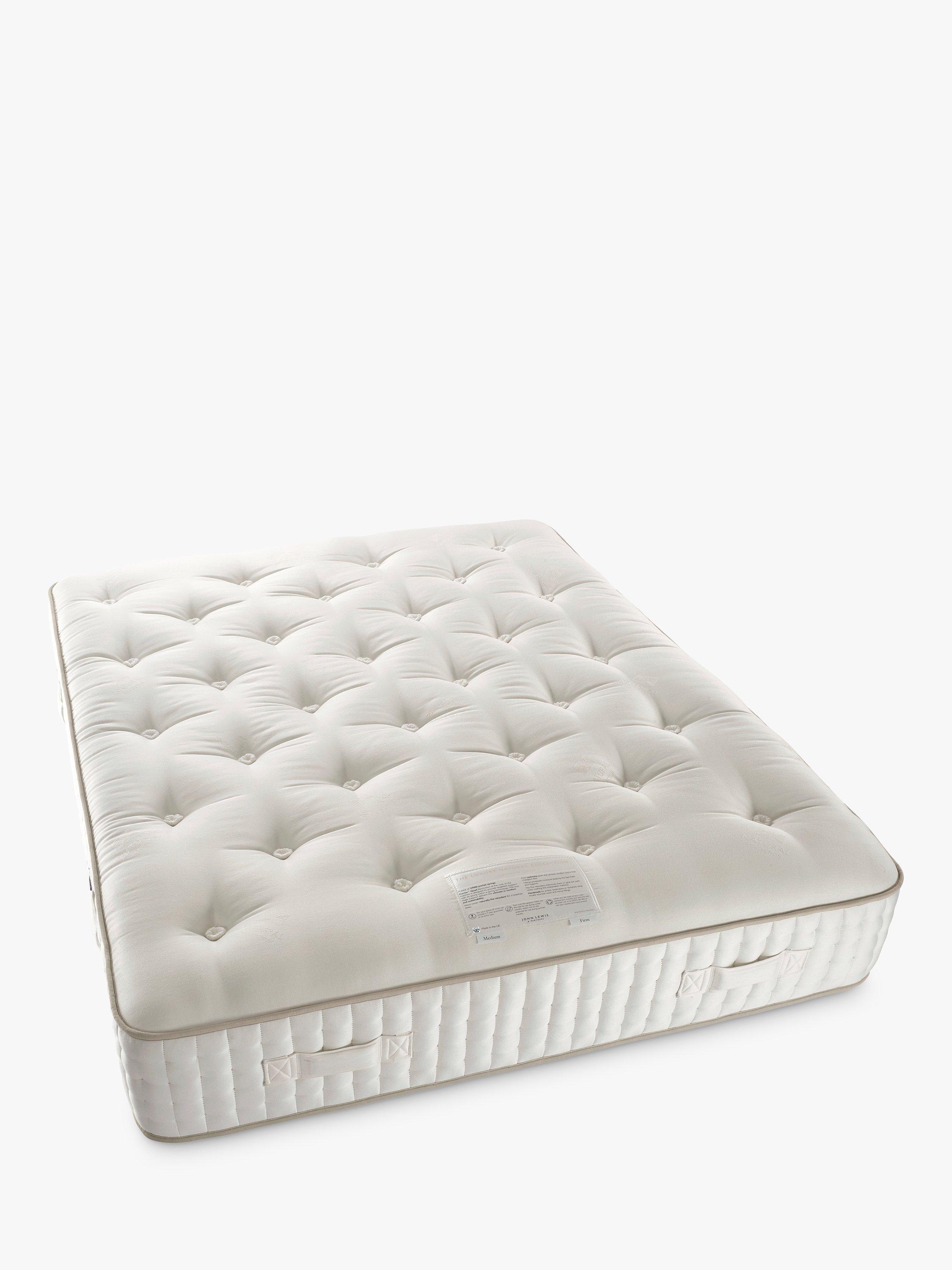 John Lewis Luxury Natural Collection Cashmere 27000, King Size, Regular Tension Pocket Spring Mattress