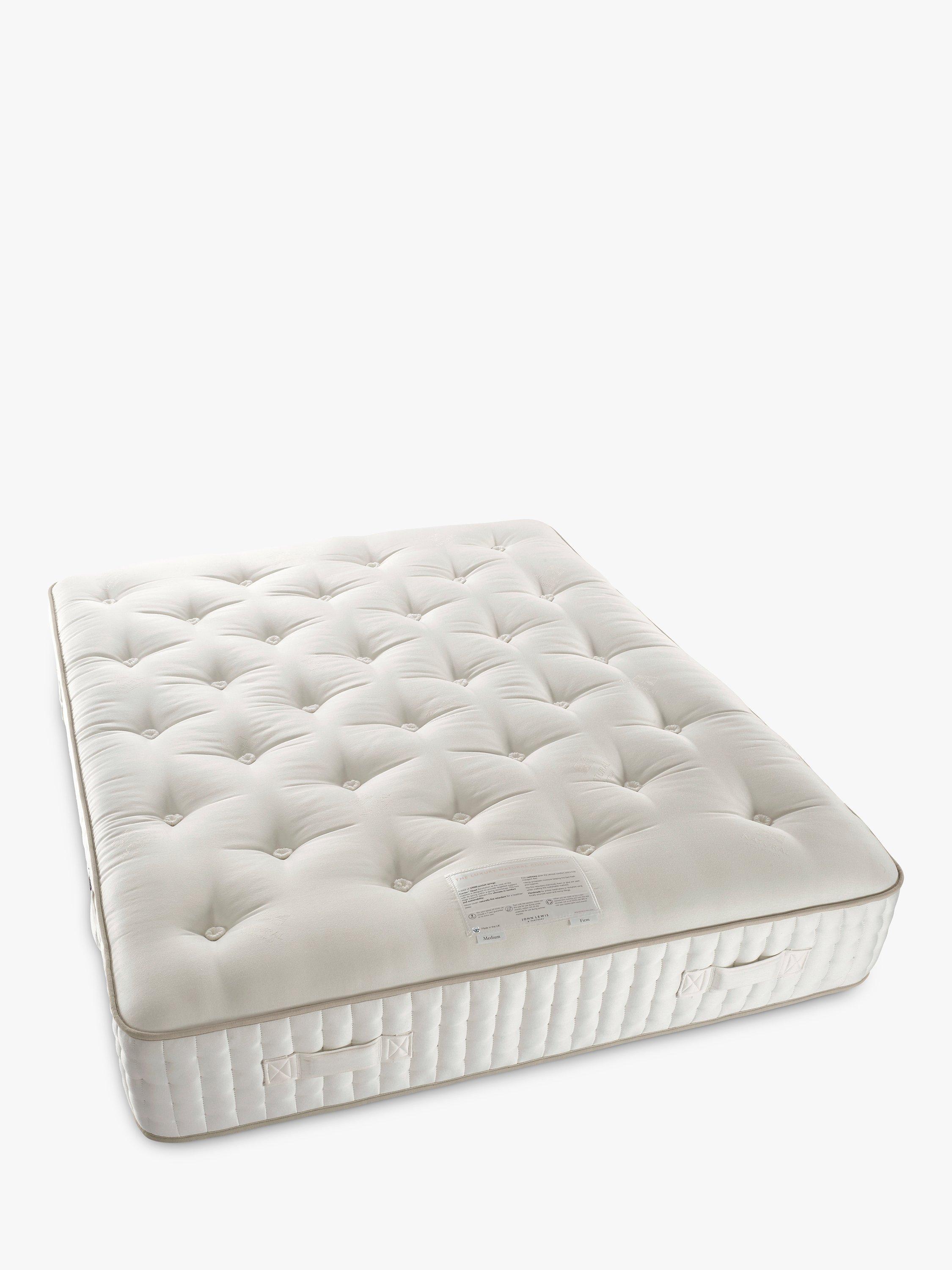 John Lewis Luxury Natural Collection Cashmere 27000, Small Double, Firmer Tension Pocket Spring Mattress