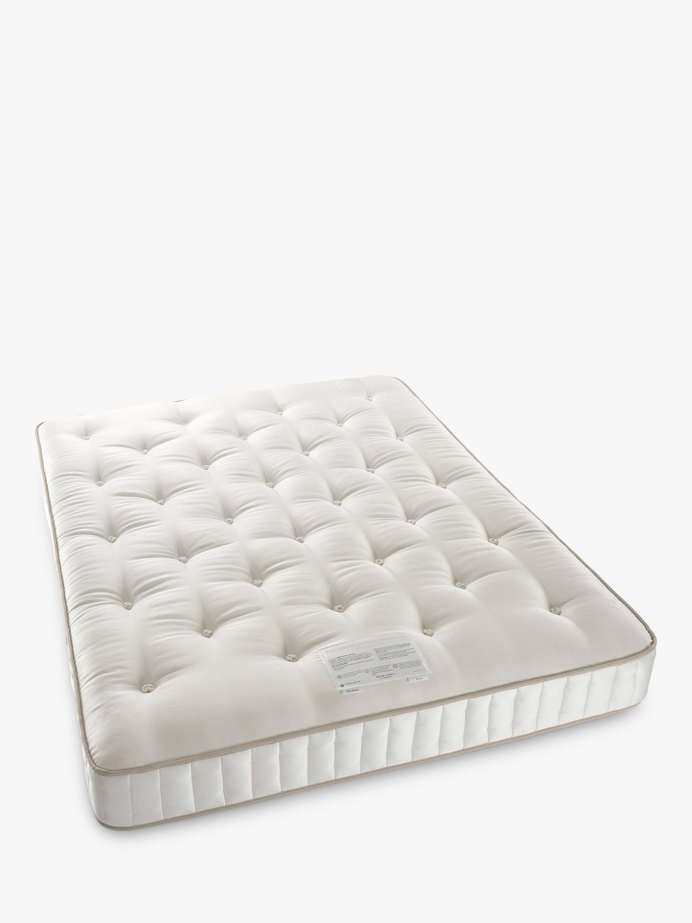 John Lewis Luxury Natural Collection British Wool 8750, King Size, Firm Tension Pocket Spring Mattress