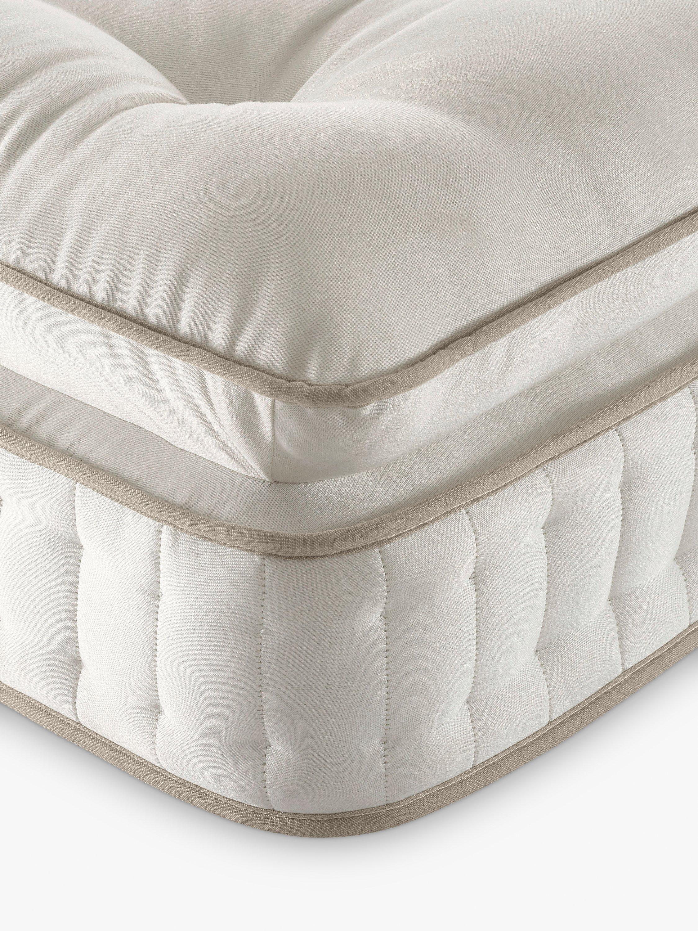 John Lewis Luxury Natural Collection British Wool Pillowtop 11000, Super King Size, Regular Tension Pocket Spring Zip Link Mattress
