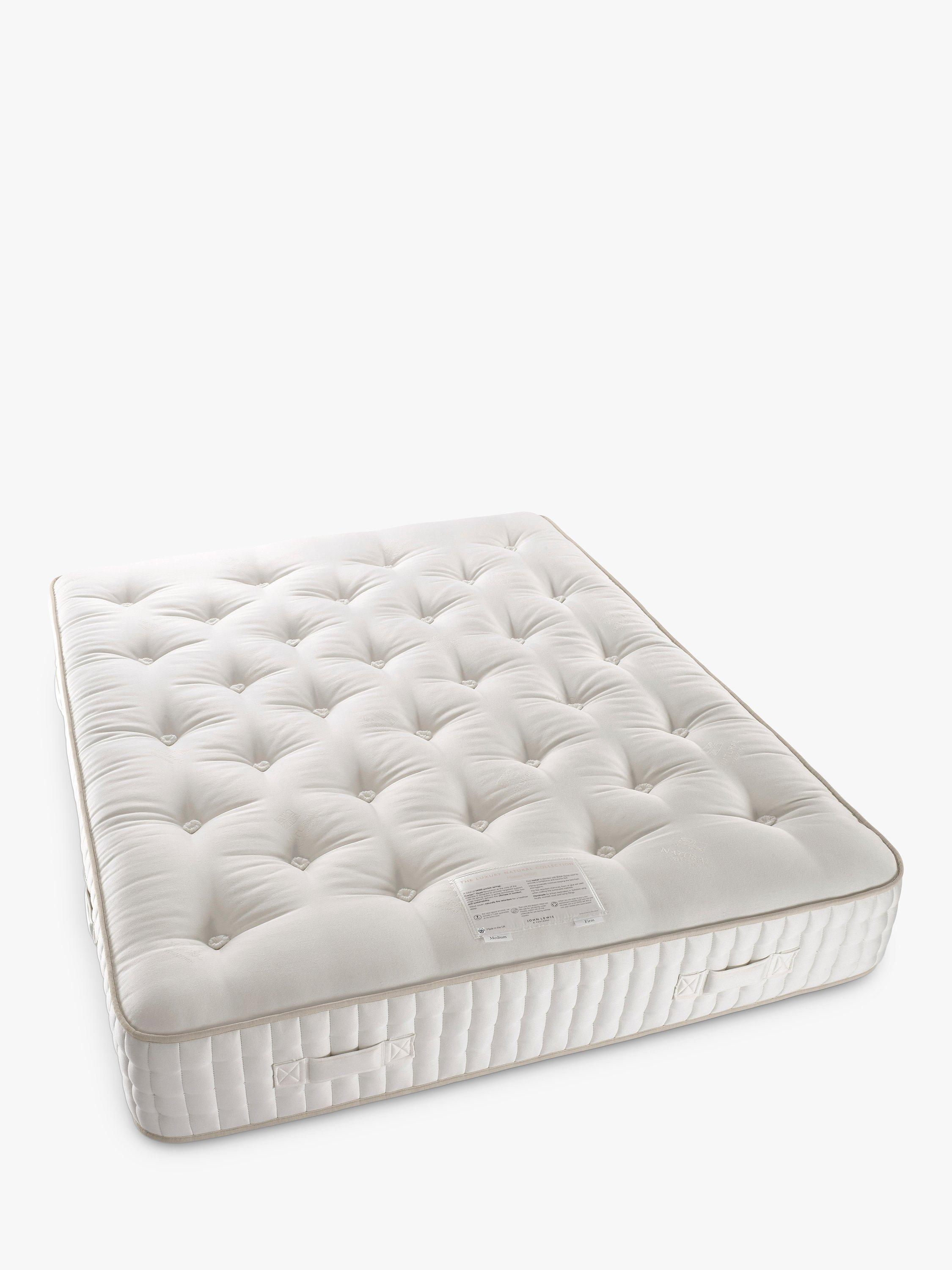 John Lewis Luxury Natural Collection Mohair 14000, Double, Regular Tension Pocket Spring Mattress